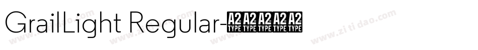 GrailLight Regular字体转换